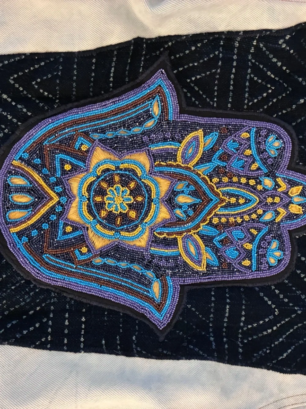 Denim Embroidered Jacket - Picture 3 of 5